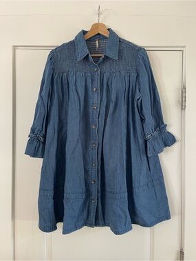 Free People Vanessa Denim Tunic - S